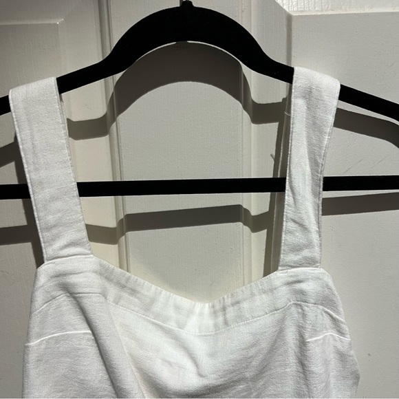 BNWT Abercrombie & Fitch Linen Blend Crop Tank Top - Picture 2 of 6